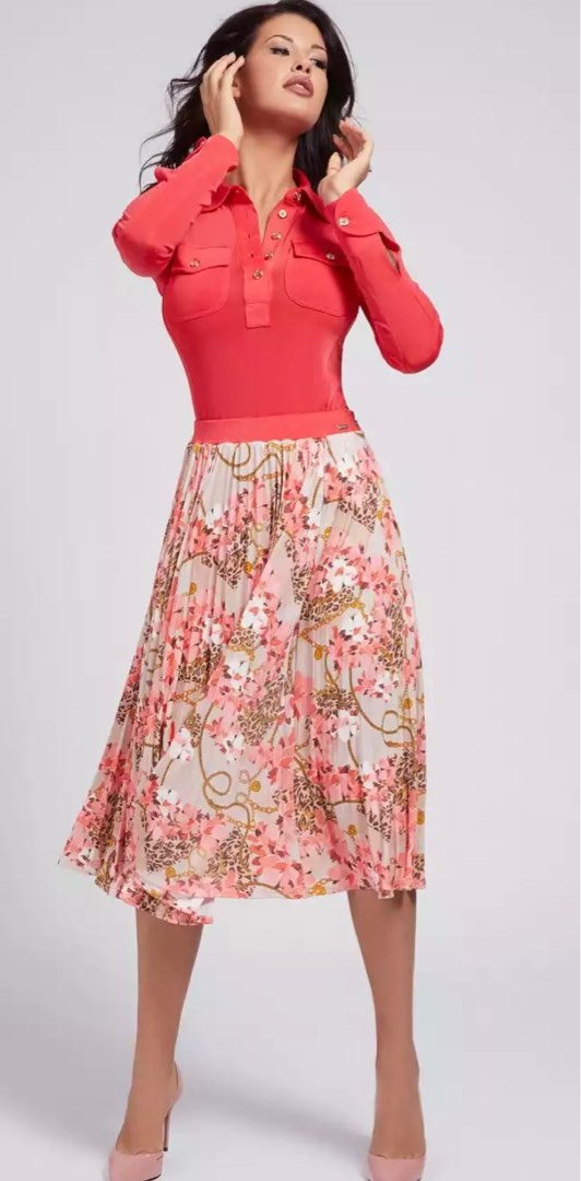GUESS Pleated Skirt Women s Fashion Bottoms Skirts on Carousell