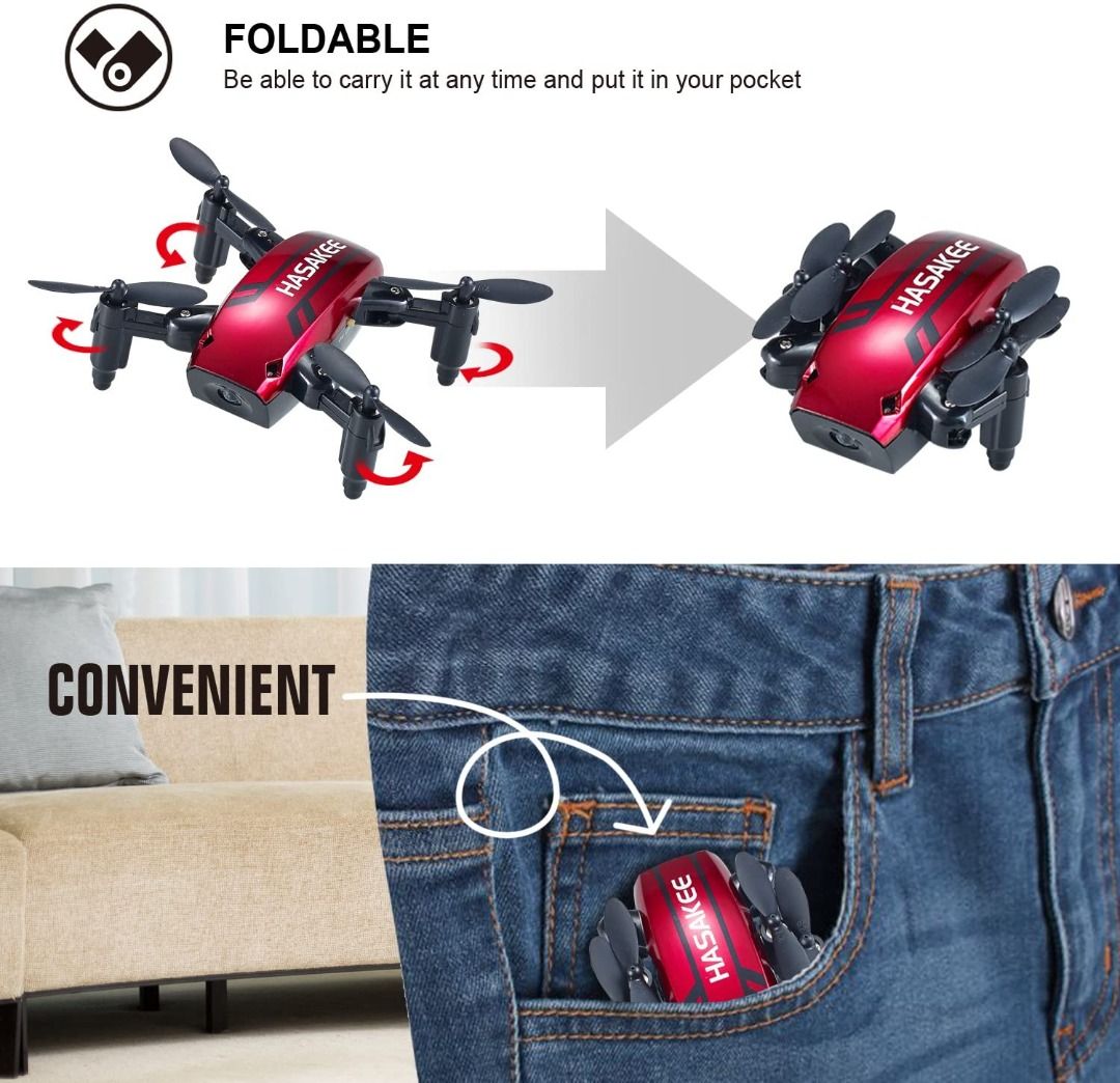 h6 foldable rc mini drone