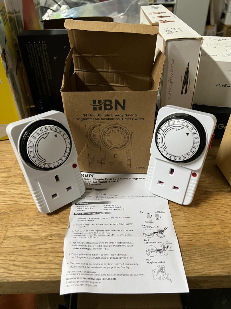 HBN BND50/E39 Plugin Energy Saving Programmable Mechanical Timer