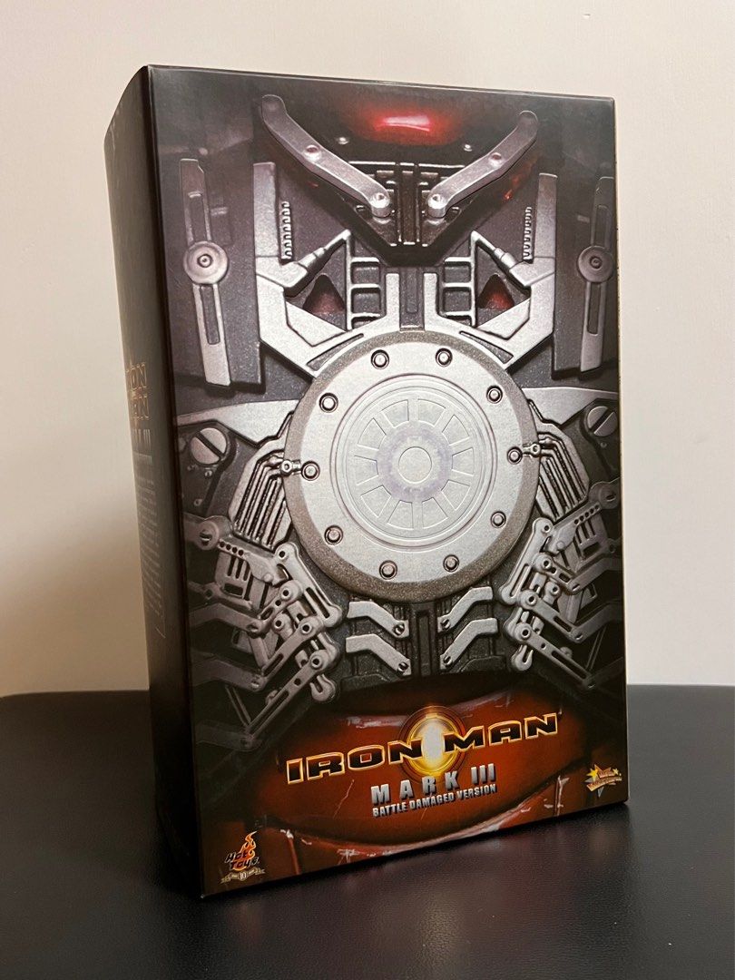 Iron Man Mark III Battle Damaged 1/6 Hot Toys – Figurine MMS110 D'occasion