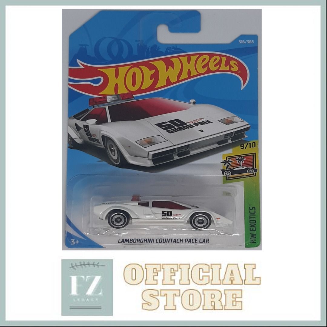 Hot Wheels Lamborghini Countach Pace Care, Hobbies & Toys, Toys & Games on  Carousell