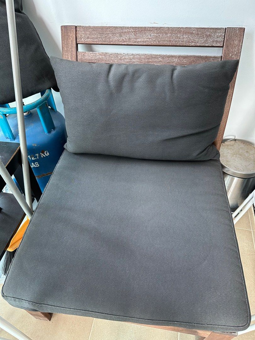 IKEA APPLARO outdoor chairs and cushions, Furniture & Home Living