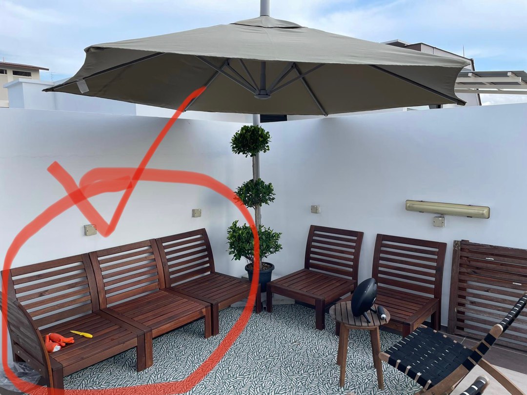 IKEA APPLARO outdoor chairs and cushions, Furniture & Home Living