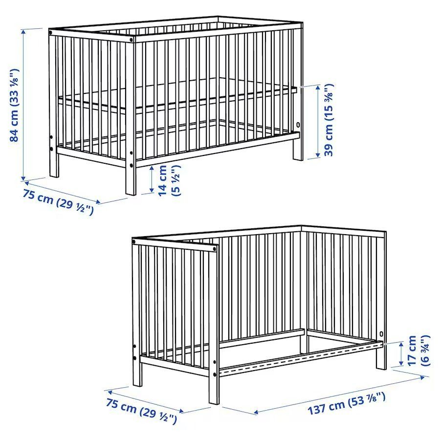 IKEA baby crib & mobile, 兒童＆孕婦用品, 兒童傢具, 兒童傢具 嬰兒床 Carousell