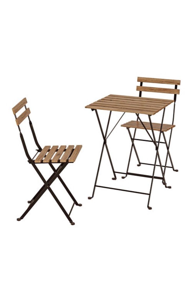 Ikea balcony table and chairs, Furniture & Home Living, Outdoor