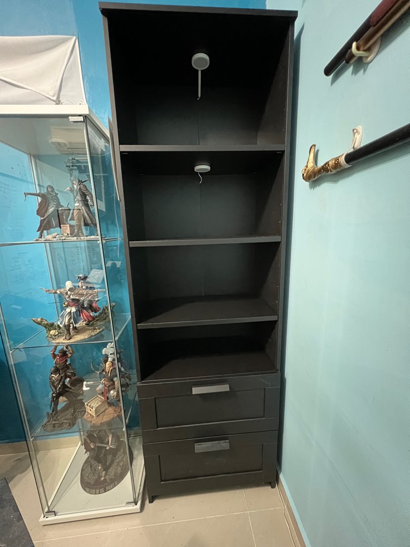 Brimnes bookcase online extra shelf