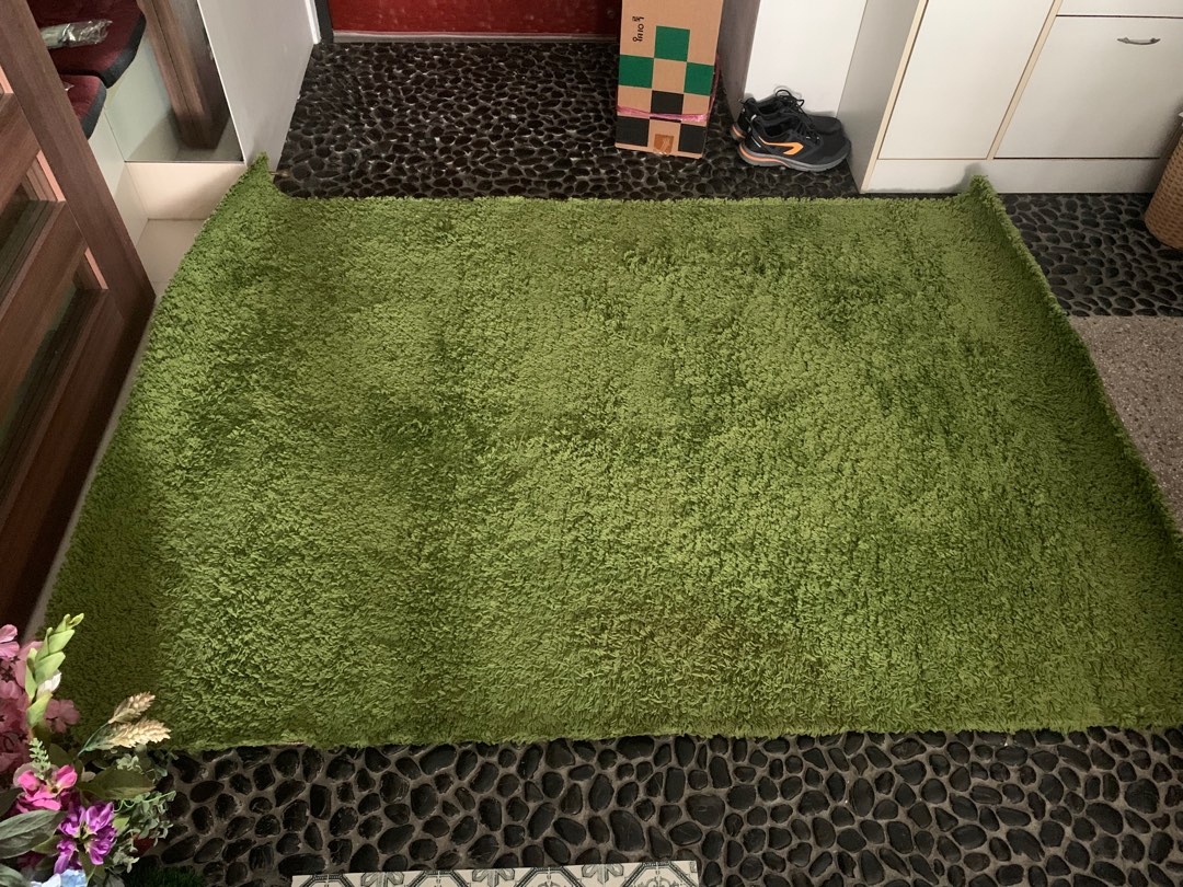 IKEA Green Grass Rug, Furniture & Home Living, Home Decor, Carpets