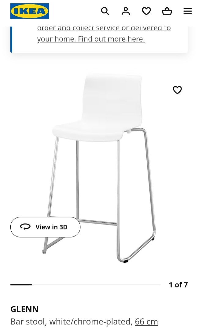 Ikea high chair, Furniture & Home Living, Furniture, Chairs on Carousell