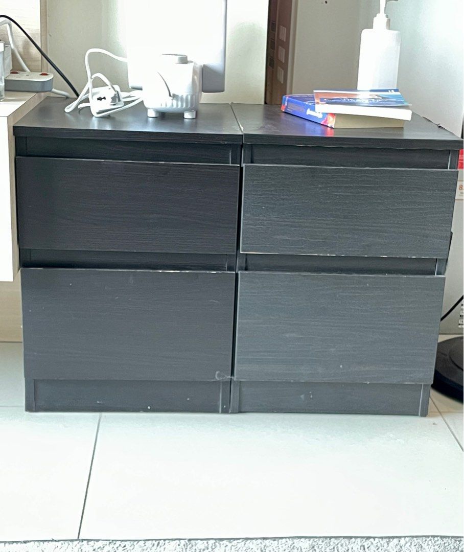 IKEA Side tables MALM, Furniture & Home Living, Furniture, Shelves