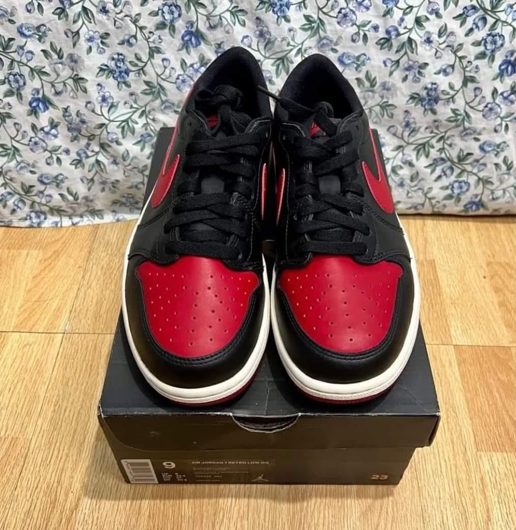 Jordan 1 Low OG Breds 2015, Men's Fashion, Footwear, Sneakers on Carousell