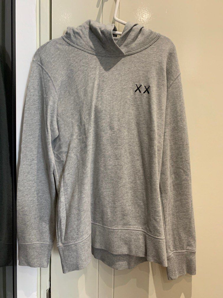 kaws uniqlo grey hoodie