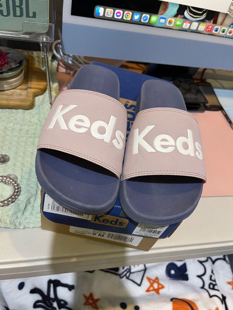 KEDS SLIDES, Women's Fashion, Footwear, Slippers and slides on Carousell
