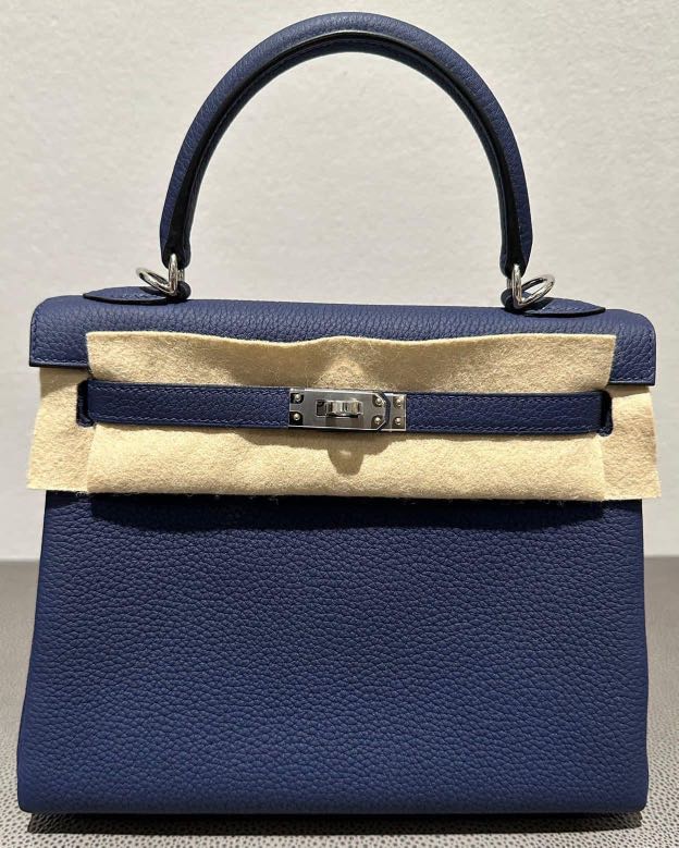 New sapphire blue Togo kelly 25 ghw B #kelly25 #hermessapphire