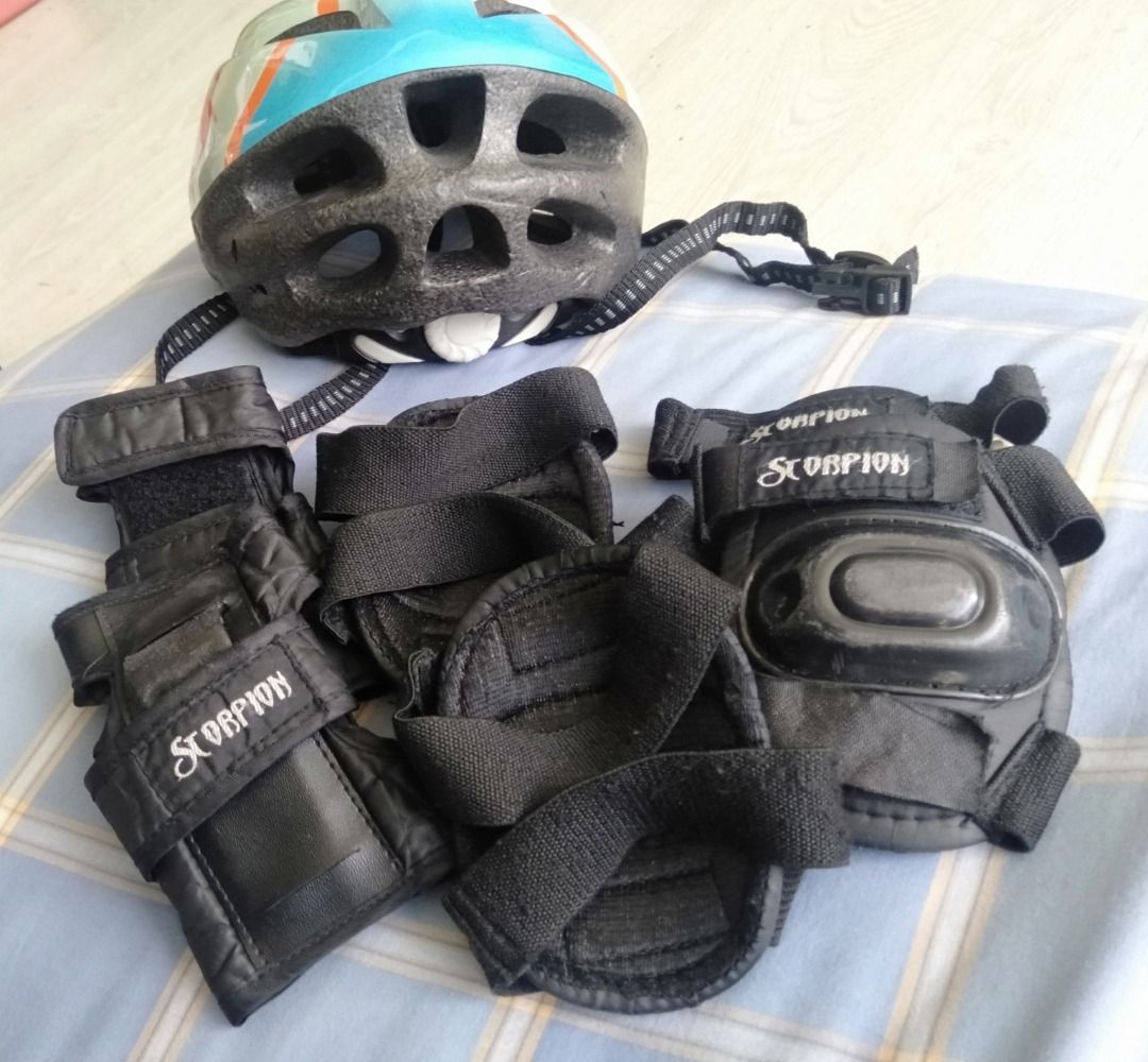 Helmet and knee pads new arrivals for 5 year old