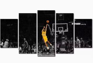 Kobe Bryant 5-piece Canvas Wall Art Painting with Frame Large Size