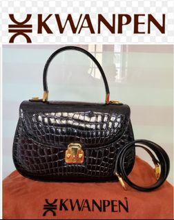 Sold at Auction: AUTHENTIC KWANPEN CROCODILE/ALLIGATOR HAND BAG