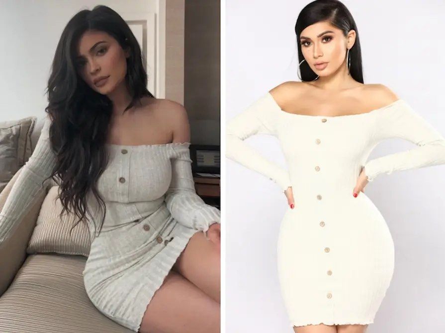 Kylie jenner top fashion nova dress