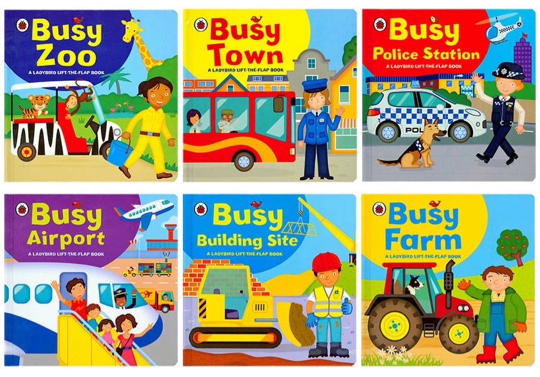 Ladybird lifttheflap book Busy Building Site/Farm/Zoo/Airport/Town
