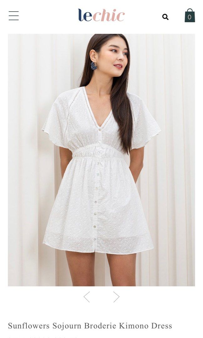 Lechic white kimono dress new Women s Fashion Dresses Sets