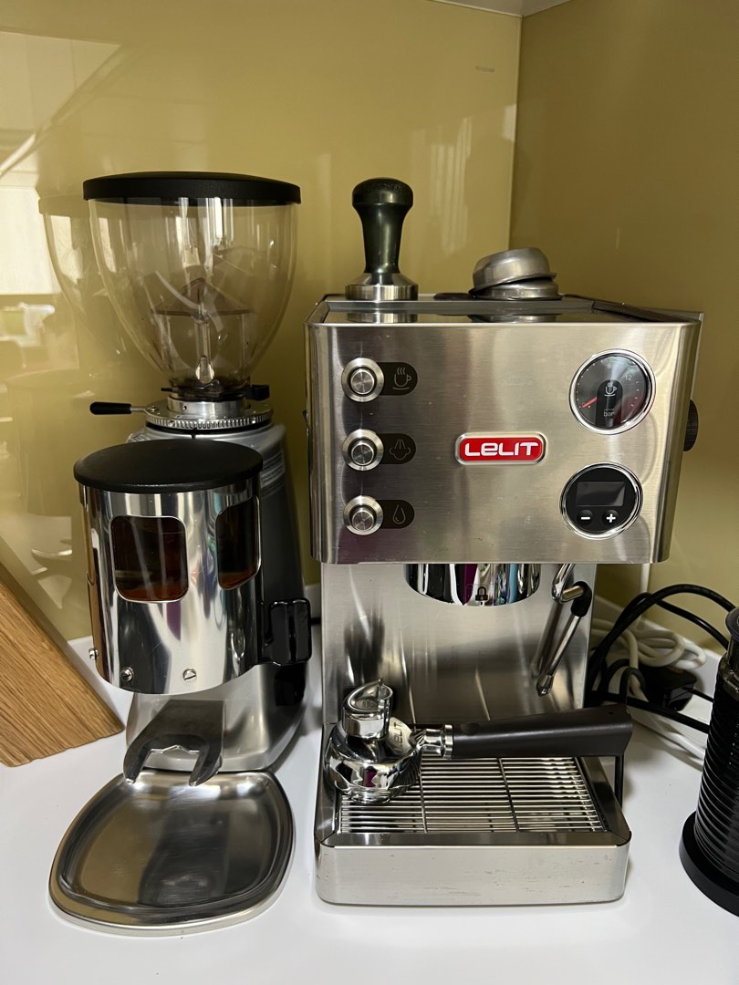 Lelit Victoria PL91T coffee machine+ Mazzer Mini Espresso Grinder , TV