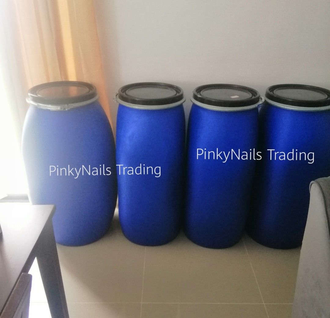 Loc Dasma Cavite Empty Blue Drum with lock and cover Ready to use