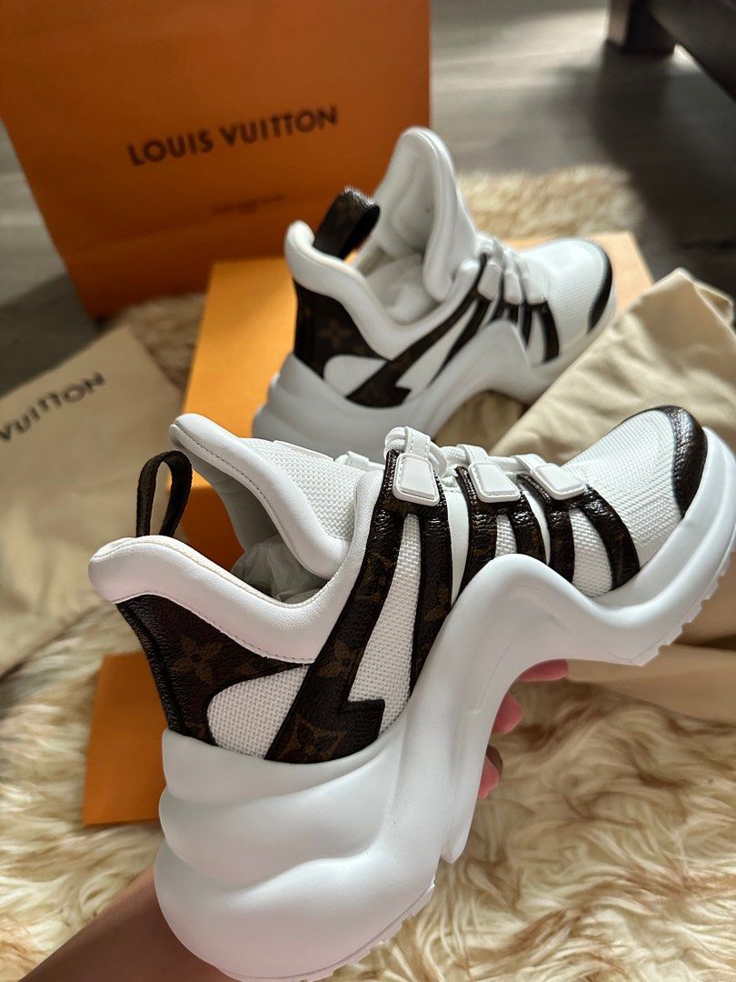 Louis Vuitton Patent Monogram LV Archlight Sneakers 36 White Unused -  BrandConscious Authentics