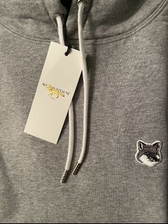 Maison Kitsune Grey Fox Head Patch Logo Classic Hoodies Sweater 衞衣