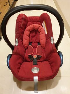 MAXI-COSI 紅色新生兒提籃/安全座椅