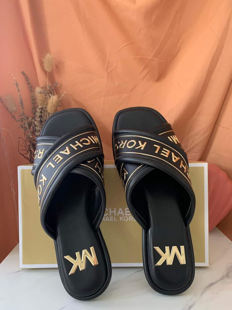 Michael Kors Gideon Slide, Luxury, Sneakers & Footwear on Carousell