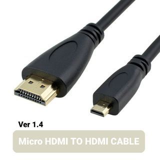 Micro HDMI TO HDMI CABLE適用於數碼相機 手提及平板電腦
