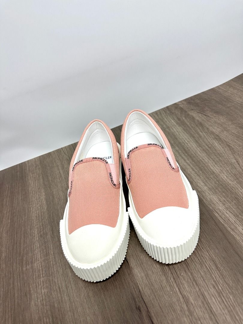 Moncler pink sneakers discount
