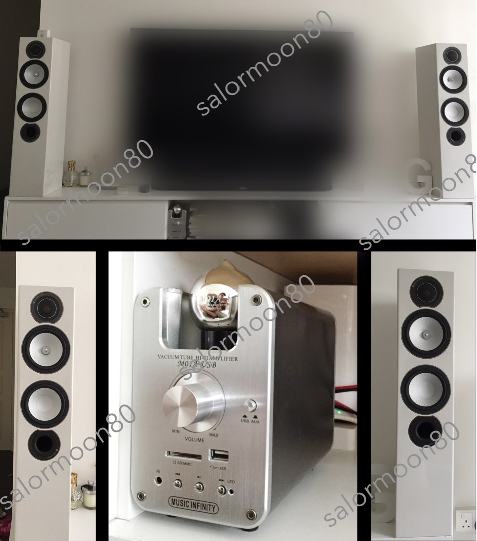 Monitor Audio Silver 6 High Gloss White Lacquer RX6 + Vacuum Tube HiFi