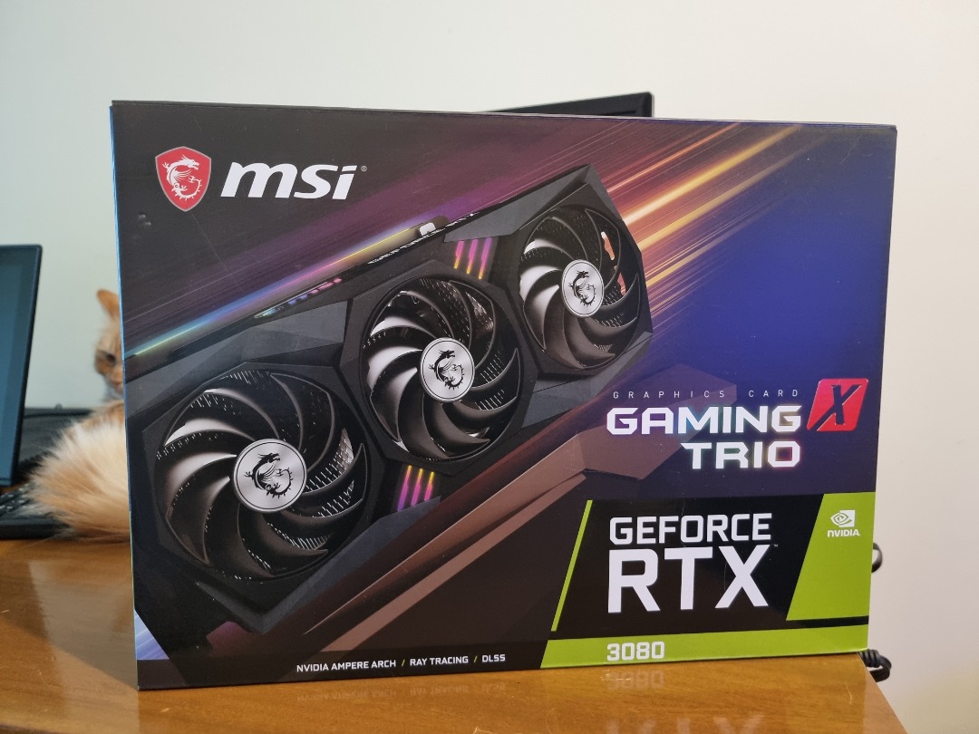 MSI GeForce RTX 3080 Gaming X Trio 10GB GDDR6X 320-bit Graphics Card ...
