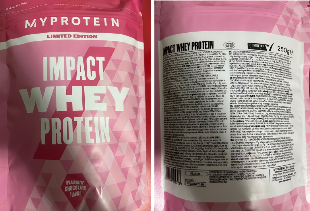 MyProtein Impact Whey Protein (250g) & (500g), Health & Nutrition