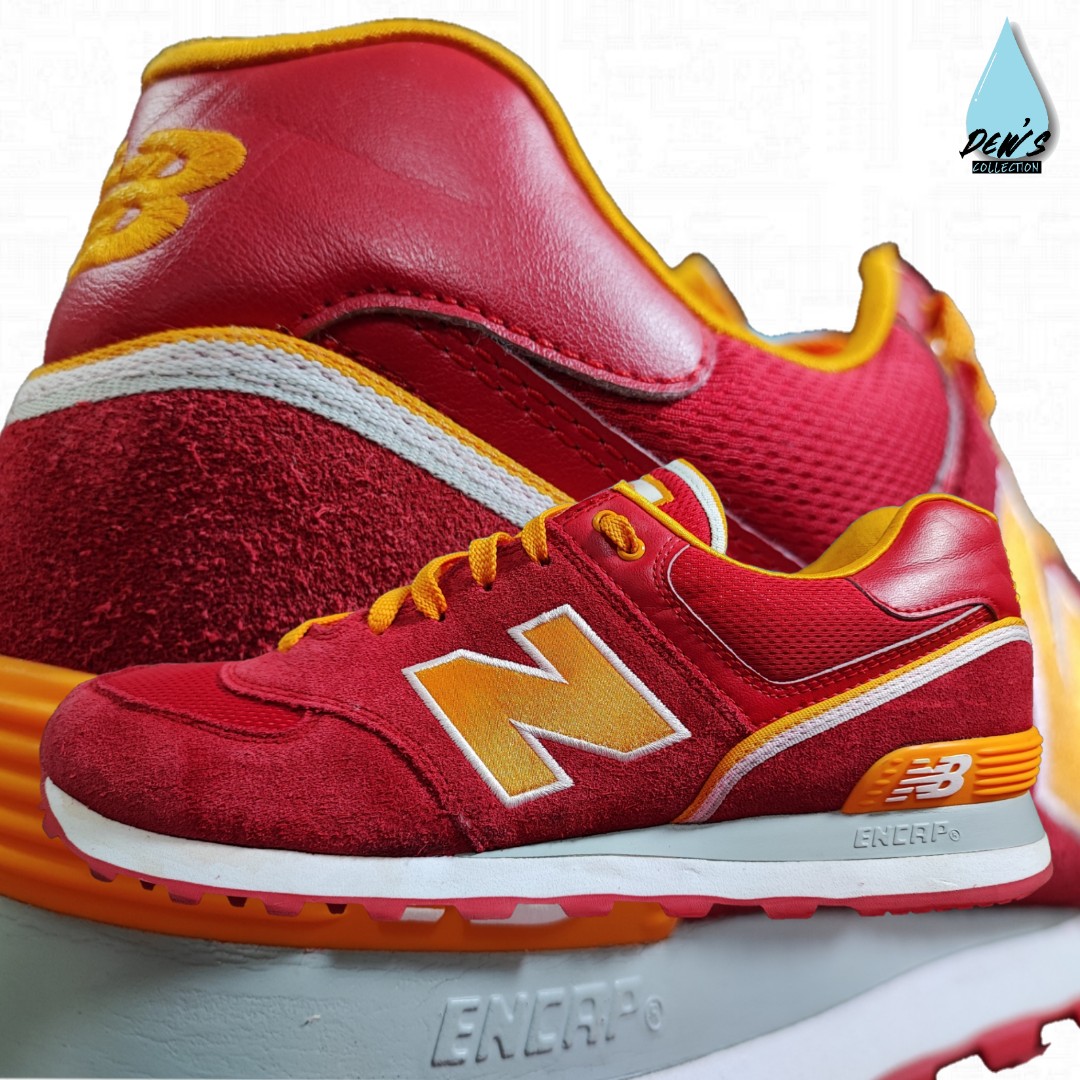 NEW BALANCE 574 STADIUM JACKET PACK RED YELLOW 12.5