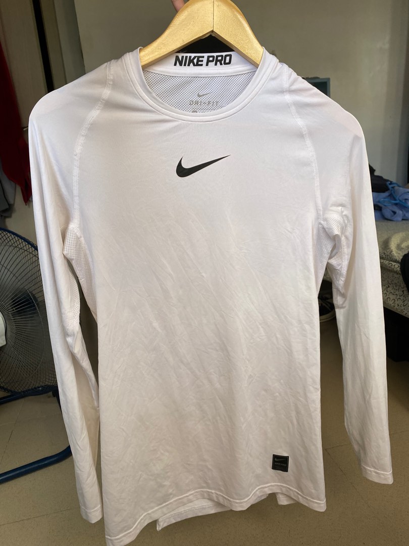 nike pro combat long sleeve fitted