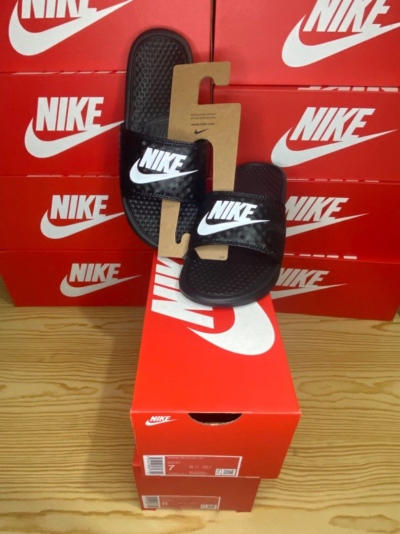 Nike Slides (Victori One & Benassi), Men's Fashion, Footwear, Slippers