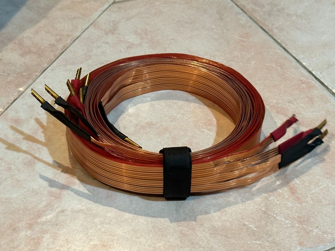 Nordost Flatline Gold biwiring speaker cables. 5 metres pair. Original