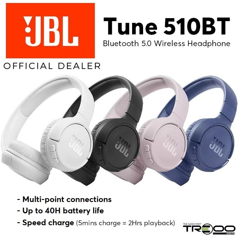 jbl 510bt headphones, Audio, Headphones & Headsets on Carousell