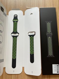 Original Apple Watch Nike Sport Band Black/ Lime Blast