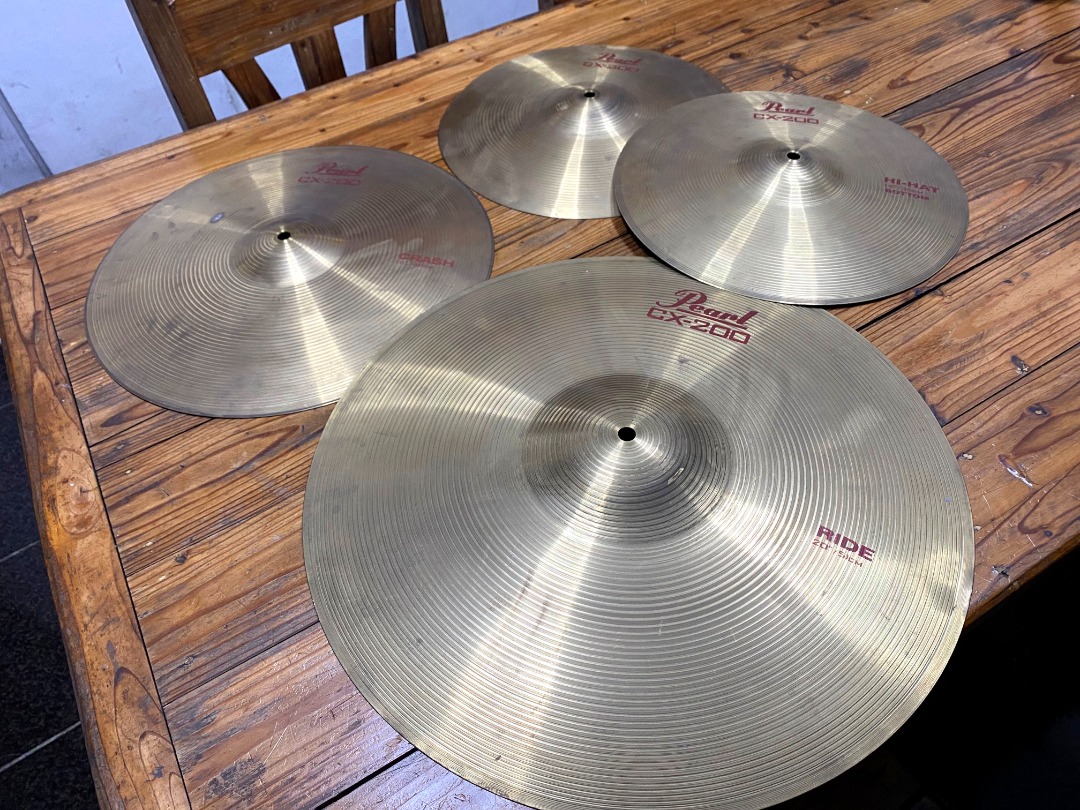 Pearl CX 200 Brass Cymbals Set Hobbies Toys Music Media