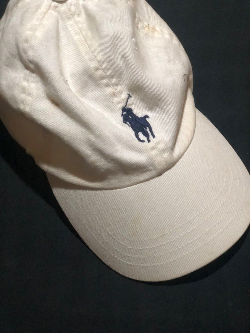 Polo Ralph Lauren White Cap, Men's Fashion, Watches & Accessories, Caps ...