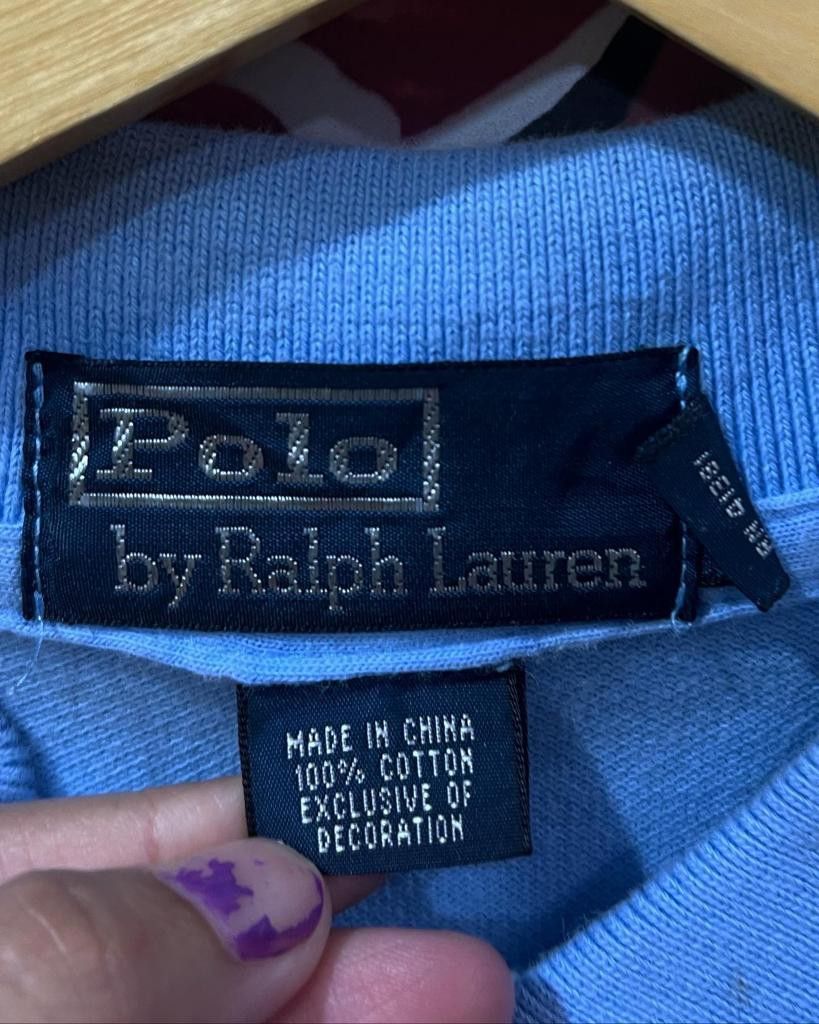 Polo Shirt Polo Ralph Lauren Blue, Fesyen Pria, Pakaian ...