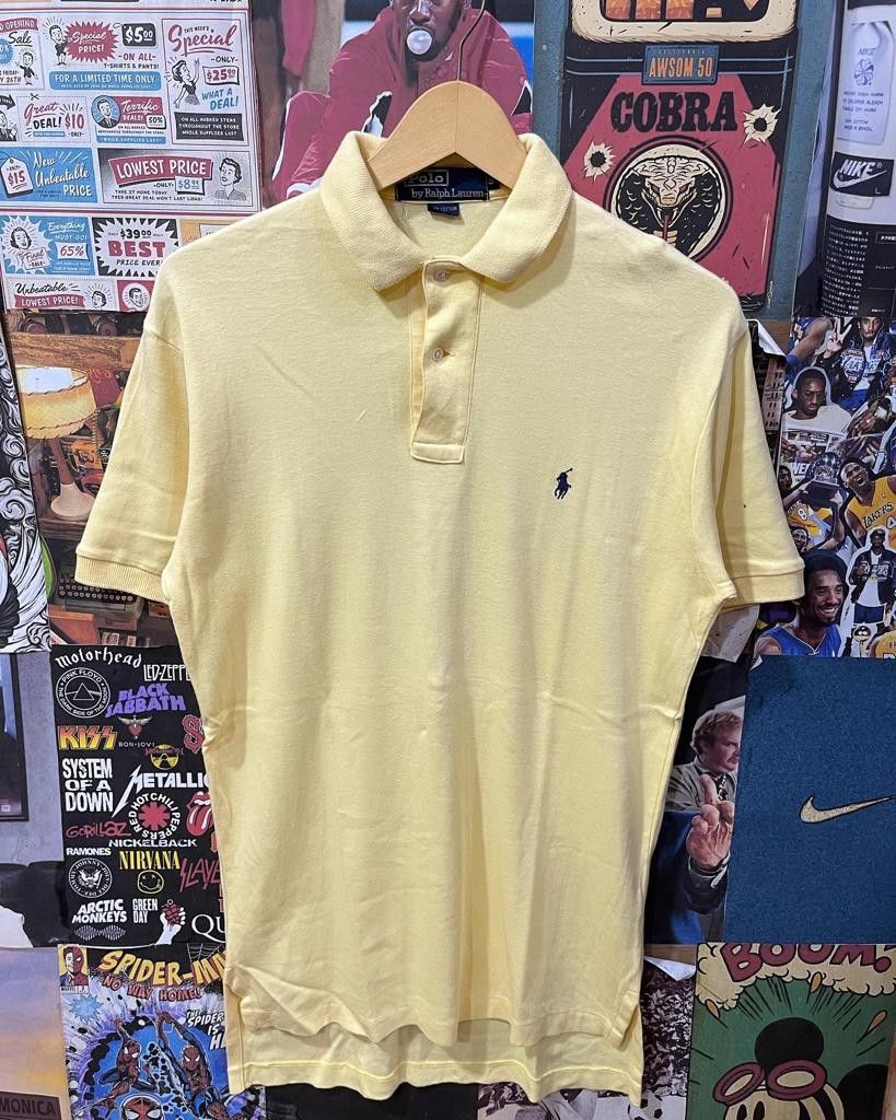 Mens yellow ralph lauren polo shirt outlet