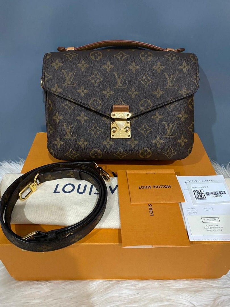 LOUIS VUITTON Pochette Metis LV Monogram M44875, Barang Mewah, Tas