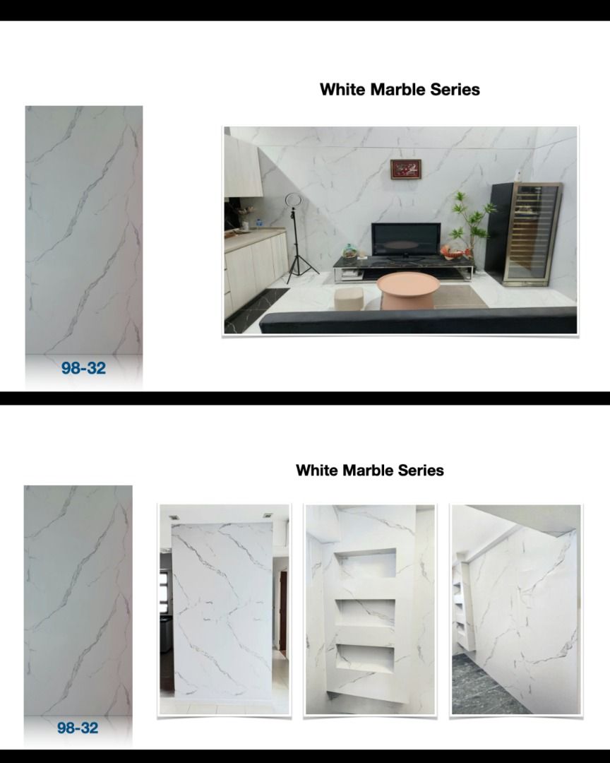 PVC MARBLE WALL DECORATIVE PANEL WATERPROOF HEAT and HIGH SCRATCH