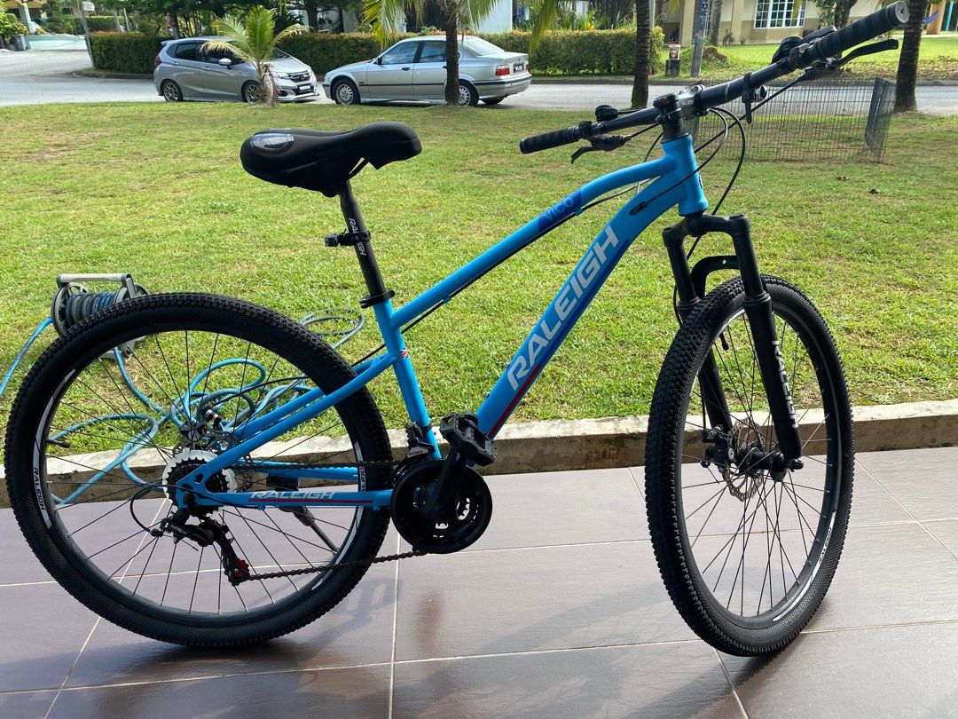 Raleigh mountain bike blue clearance