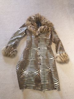Rare Betsey Johnson Animal Print Coat