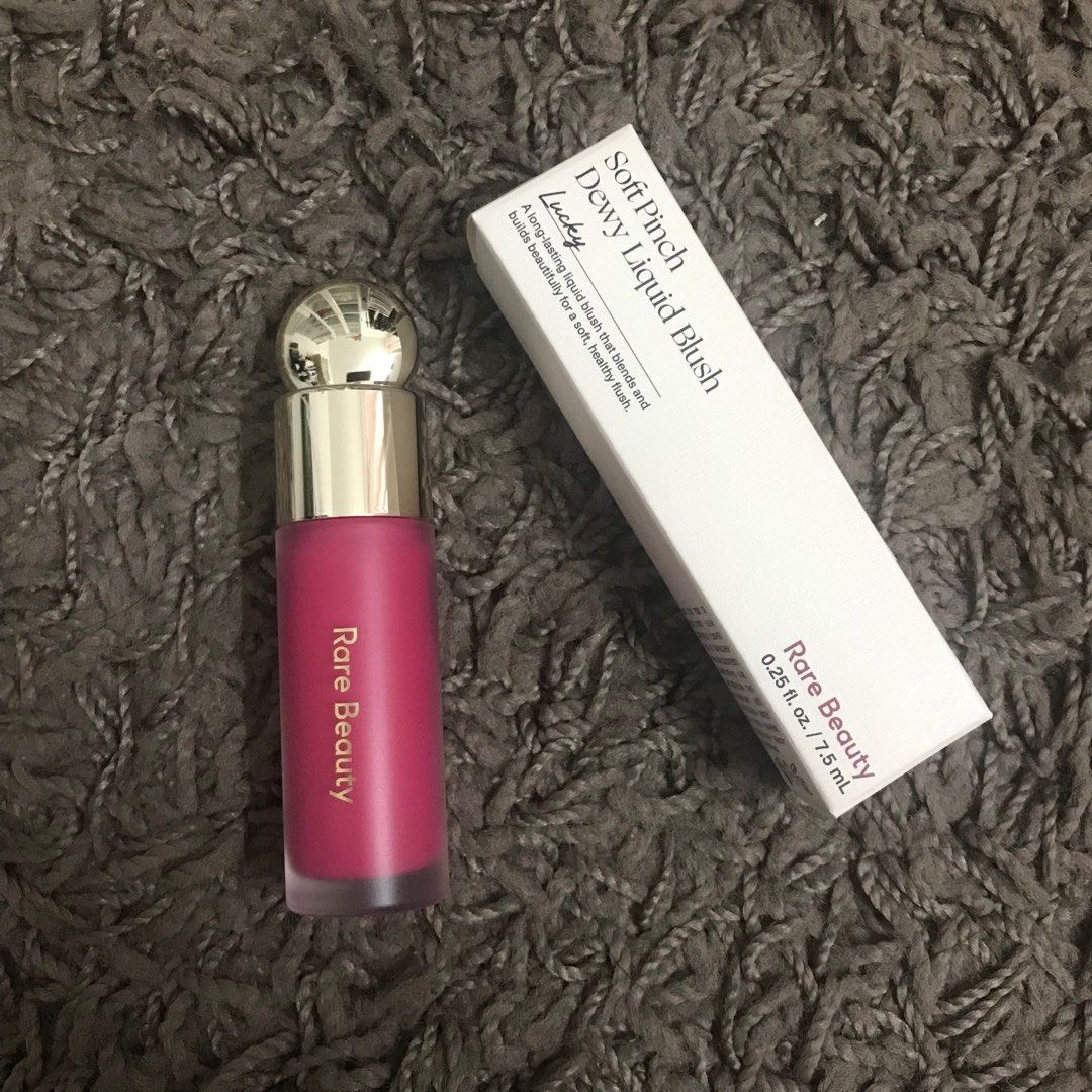 READY STOCK RARE BEAUTY By Selena Gomez Soft Pinch Dewy Liquid Blush Shade Lucky, Beauty