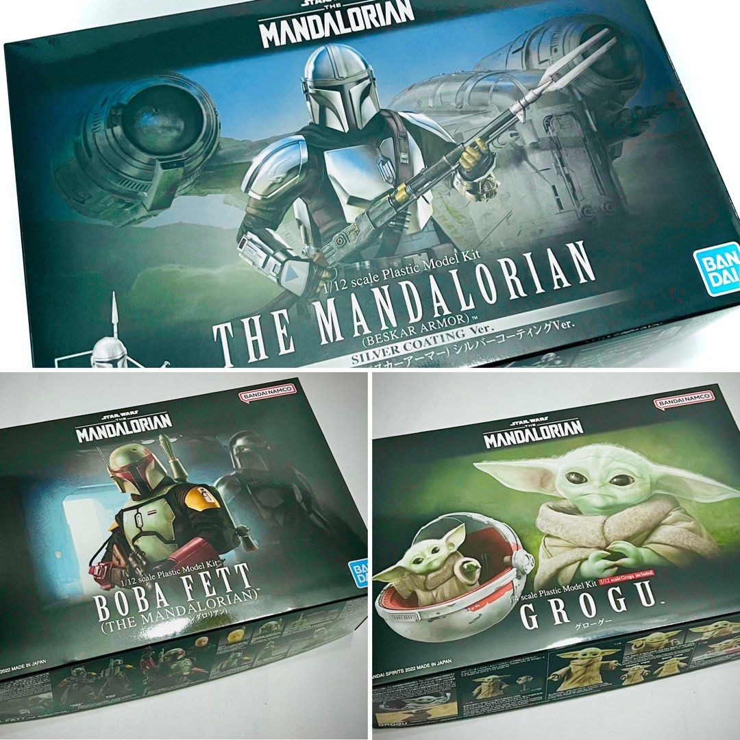 Bandai Star Wars The Mandalorian Grogu 1:4 & 1:12 Scale Plastic